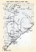 Lake County - South and West, Wales, Highland, Darby Jct., Silver Creek, McNair, Two Harbors, Waldo, Minnesota State Atlas 1954